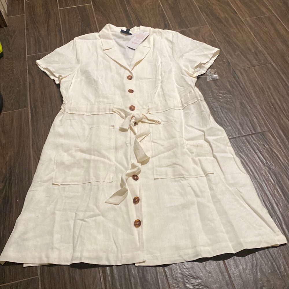 COPY - ModCloth linen cream dress